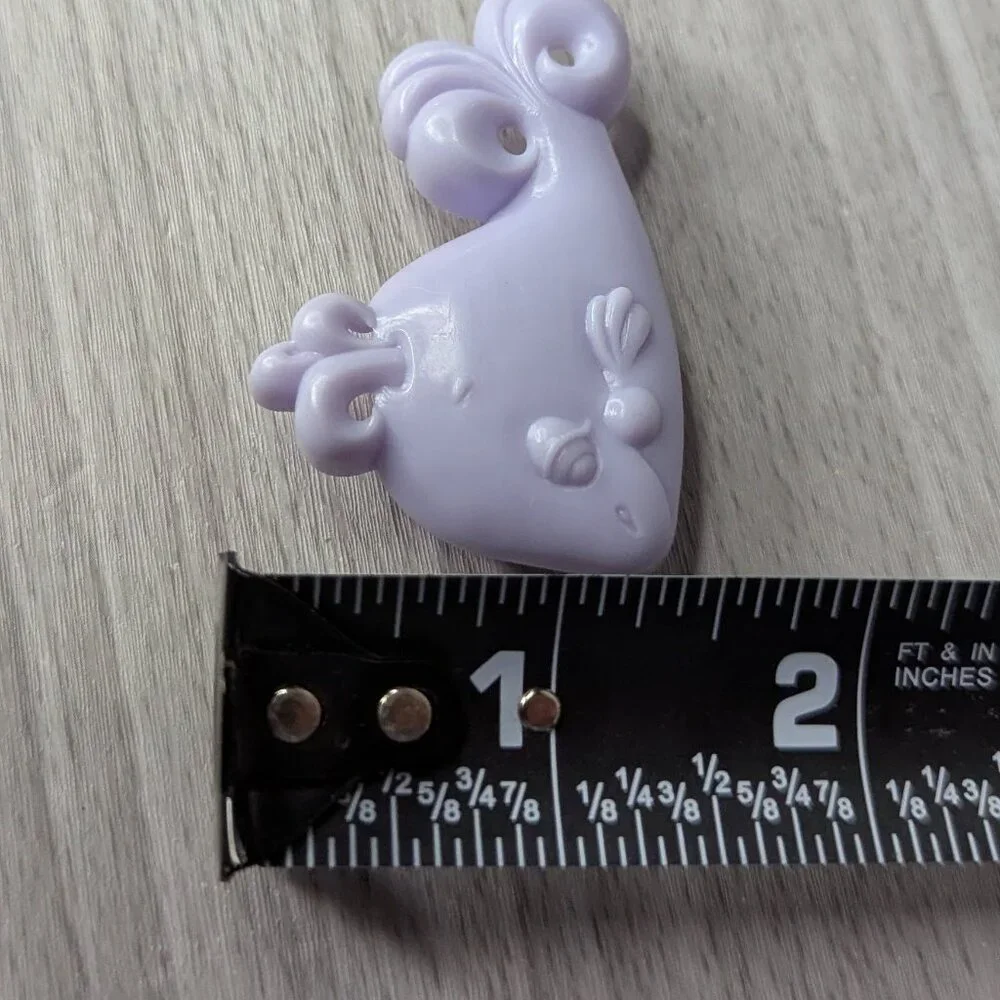Vtg 1984 Hasbro My Little Pony G1 Tiny Bubbles Pink & Purple Whale Hair Brushes